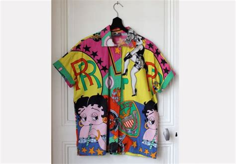 camicie versace betty boop|chemise à imprimé Betty Boop (années 1990.